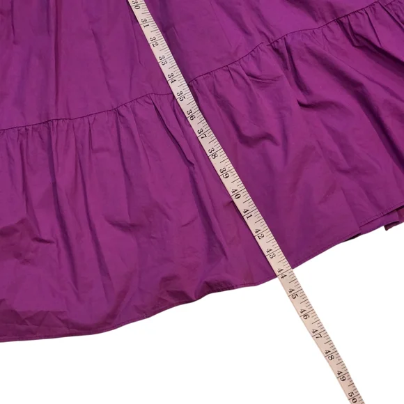 ENGLISH FACTORY TIERED‎ PUFF SLEEVE DRESS PURPLE M - Picture 4 of 15